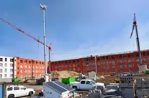 ParSecurity mobile camera tower on a Minnesota jobsite